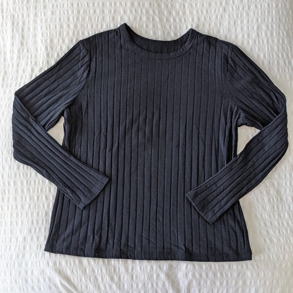 A NEW DAY RIBBED LONG SLEEVE TEE